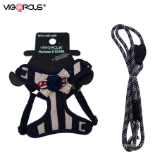 Dog harness and leash set